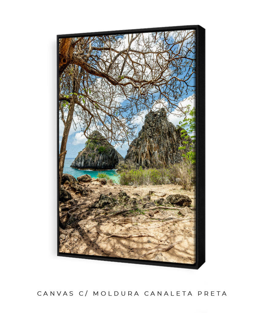 Quadro Decorativo Noronha - Morro Dois Irmãos - Vertical
