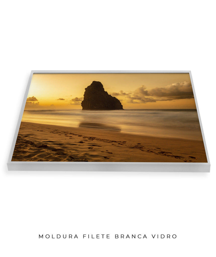 Quadro Decorativo Praia e Pôr do Sol - Horizontal