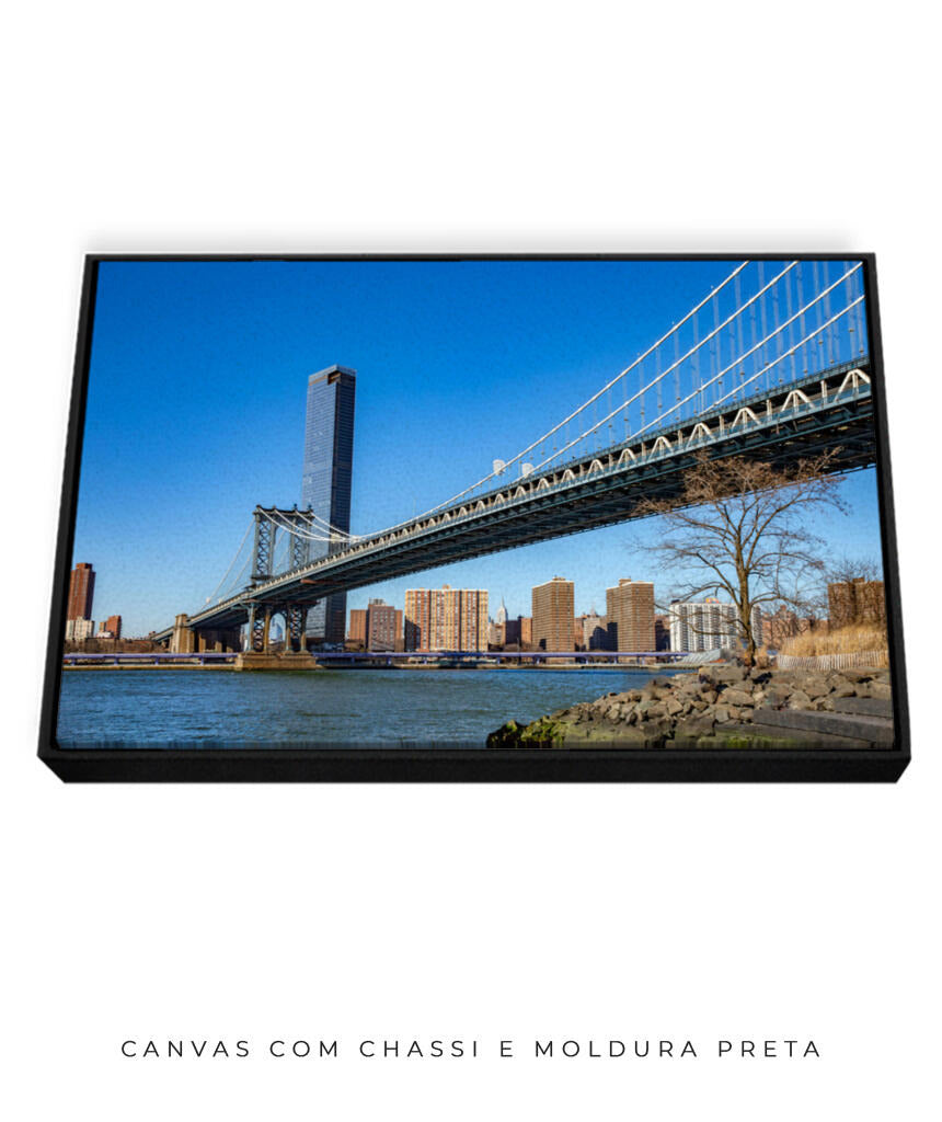 Quadro Decorativo Nova York - Ponte Urbana