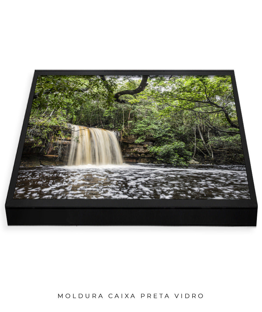 Quadro Decorativo Cachoeira e Natureza - Horizontal