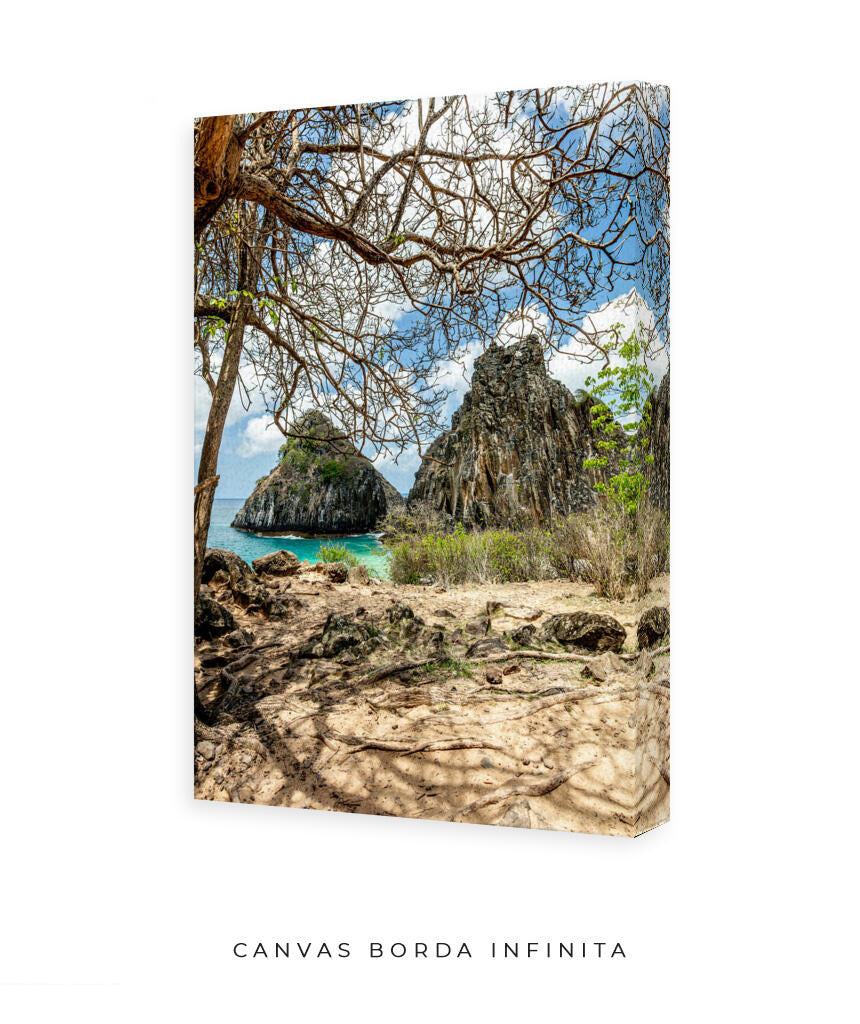 Quadro Decorativo Noronha - Morro Dois Irmãos - Vertical