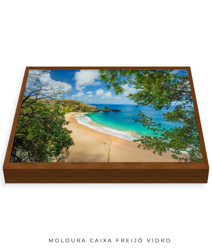 Quadro Decorativo Praia e Mar Azul- Noronha