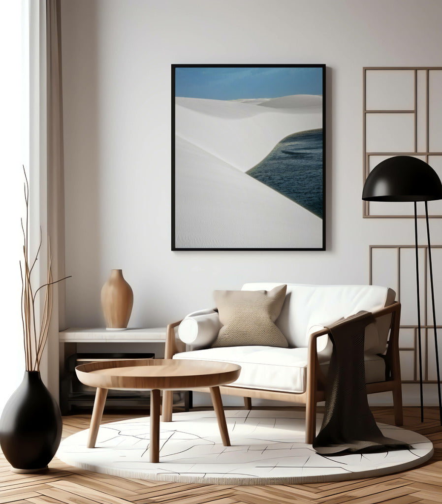 Quadro Decorativo Lençóis Maranhenses com Areia Branca