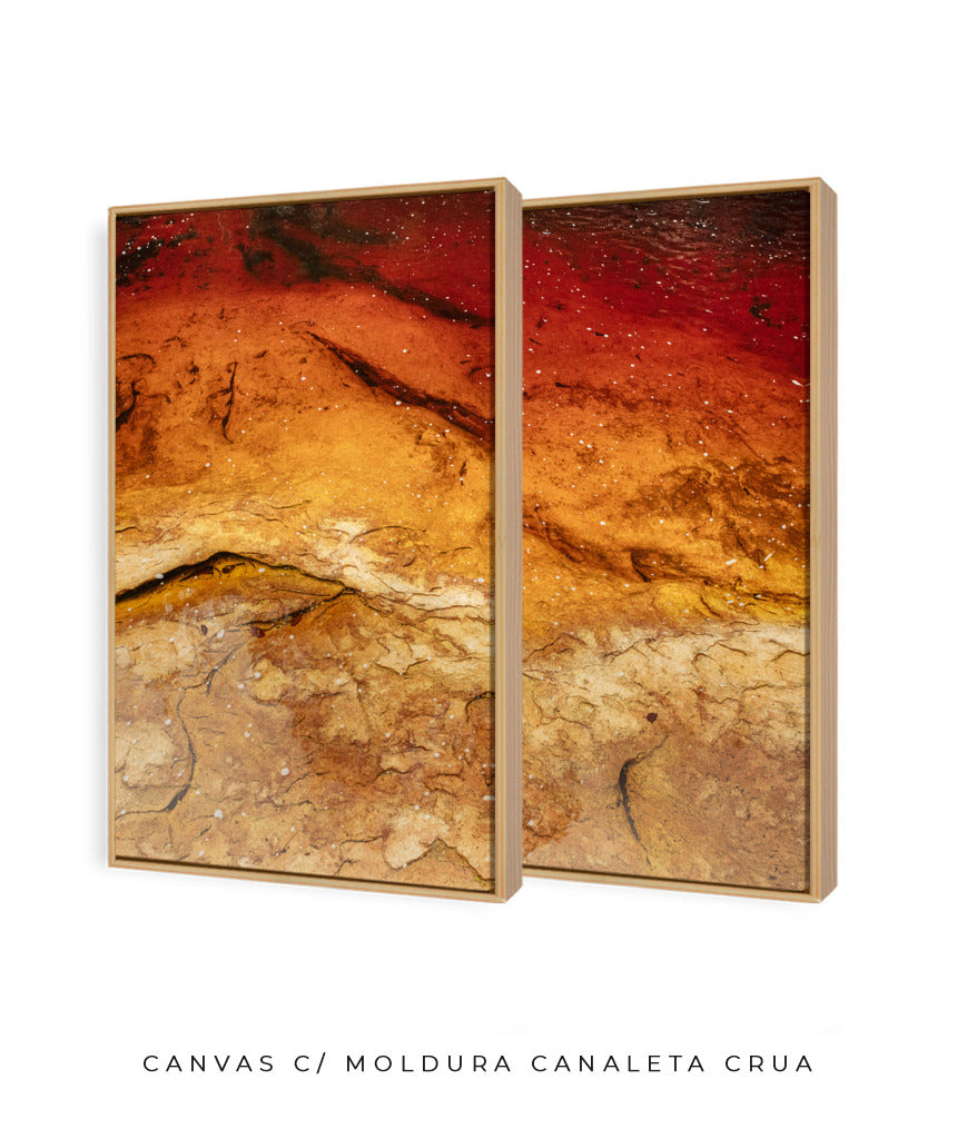 Quadro Decorativo Texturas - Marmores - Dupla