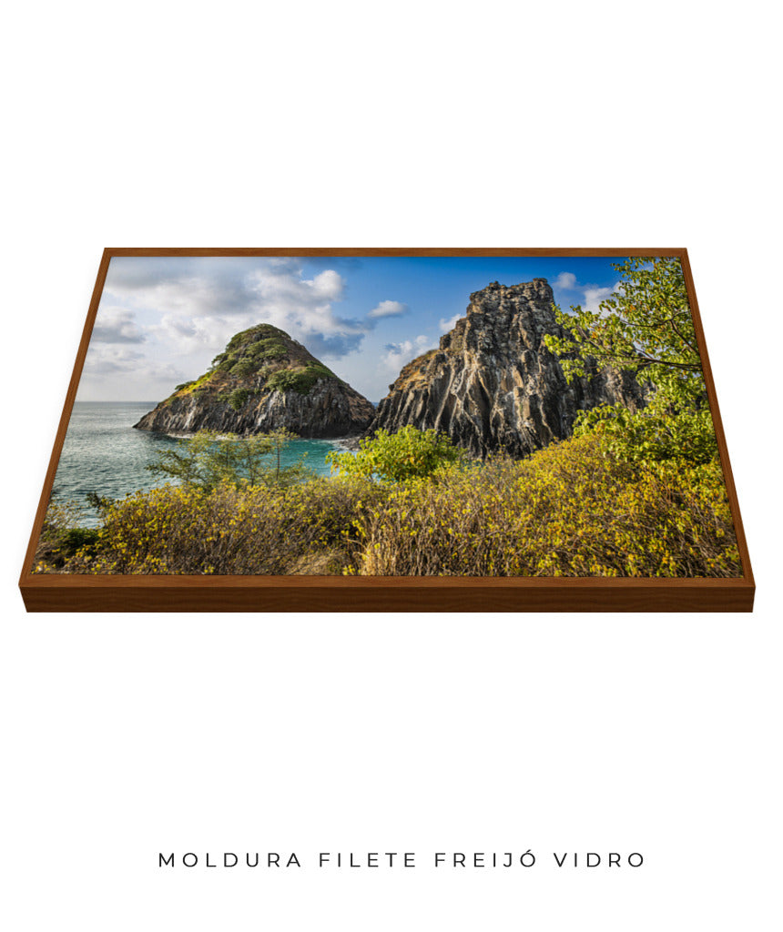 Quadro Decorativo Noronha - Mar e Montanhas - Horizontal