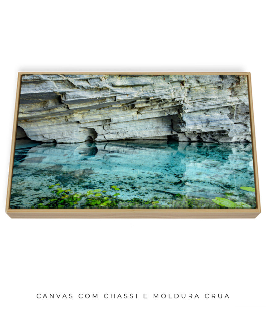 Quadro Decorativo Chapada Diamantina -Águas Tiffany-Horizontal