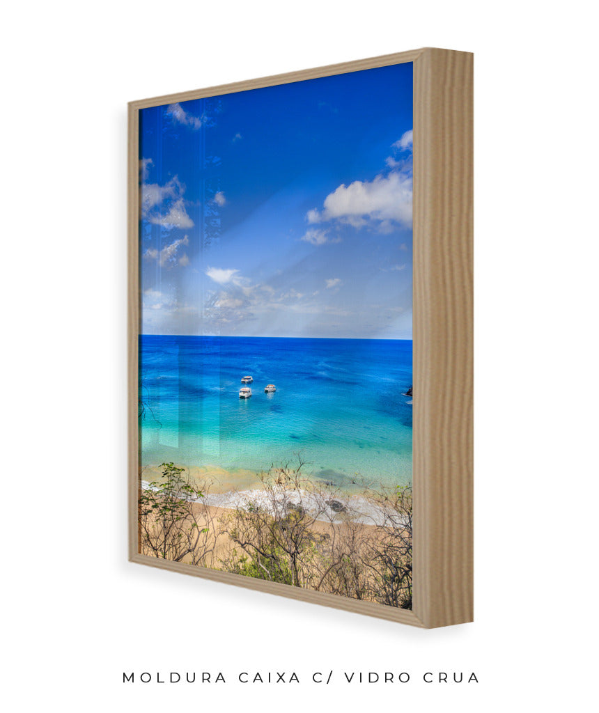 Quadro Decorativo Praia e Mar Azul