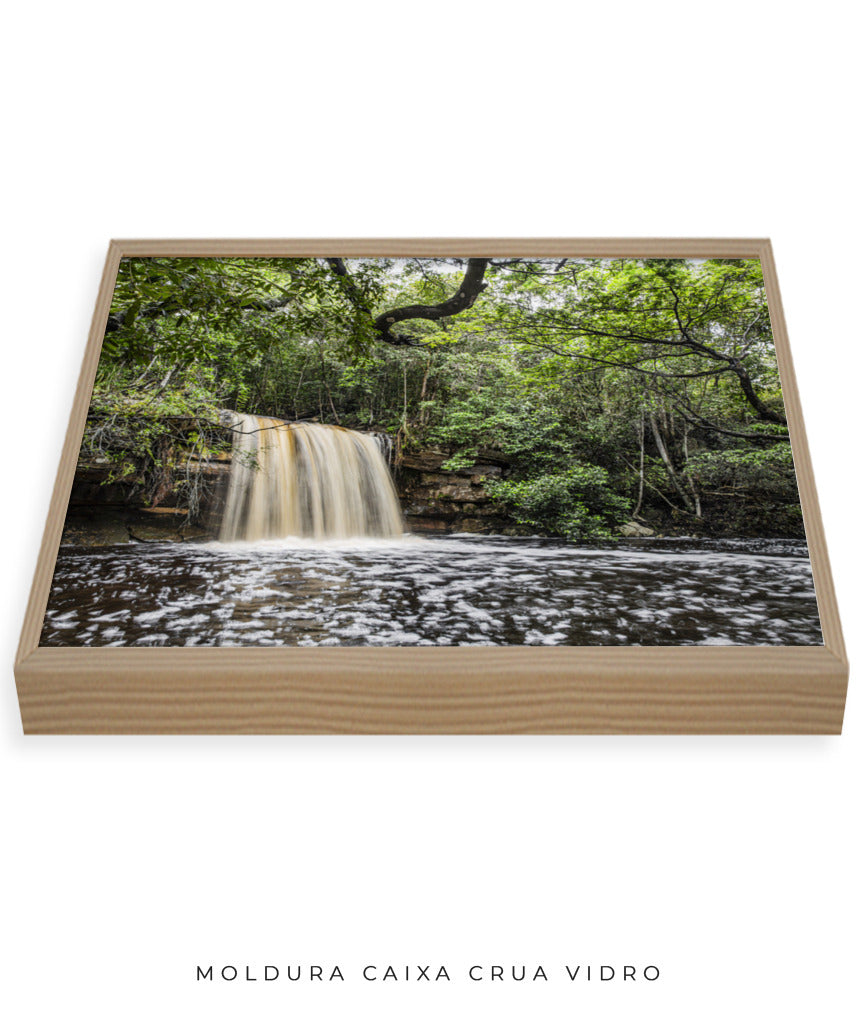 Quadro Decorativo Cachoeira e Natureza - Horizontal