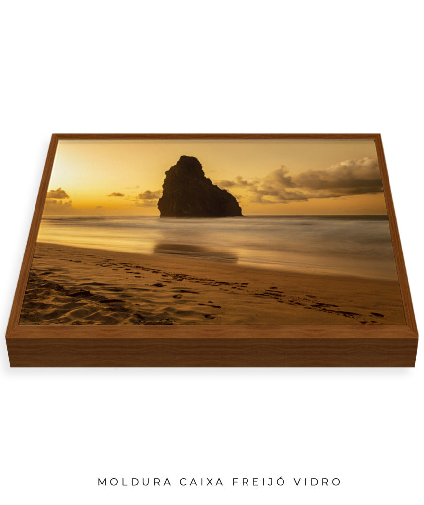 Quadro Decorativo Praia e Pôr do Sol - Horizontal