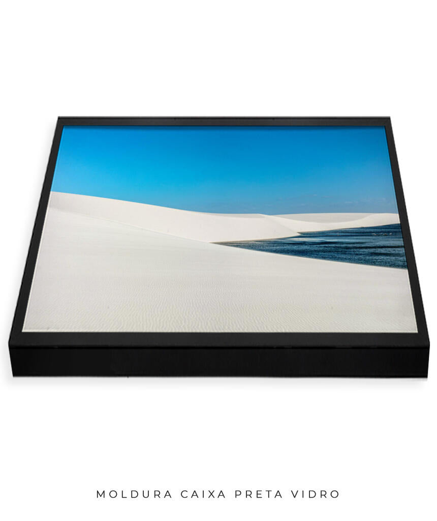 Quadro Decorativo Lençóis Maranhenses - Areia Branca e Mar