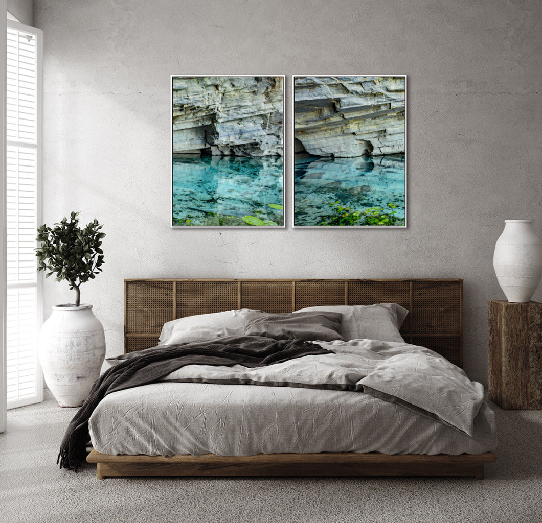 Quadro Decorativo Chapada Diamantina -Águas Tiffany-Dupla