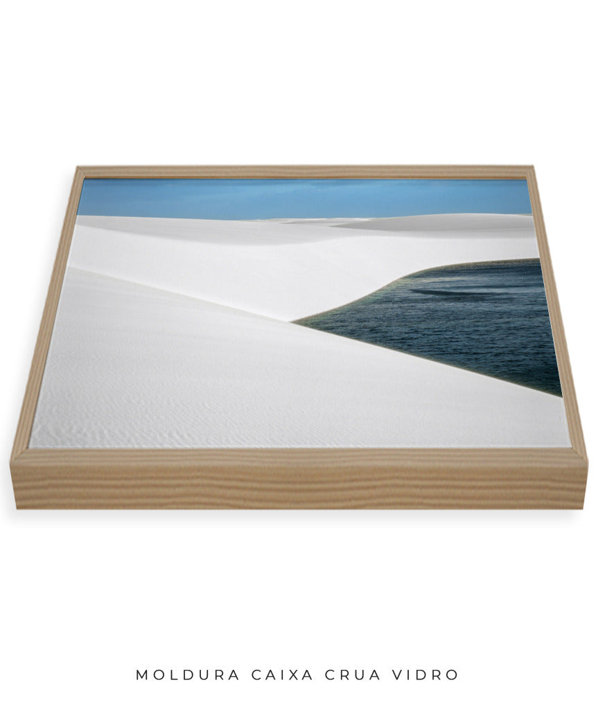 Quadro Decorativo Lençóis Maranhenses com Areia Branca - Horizontal