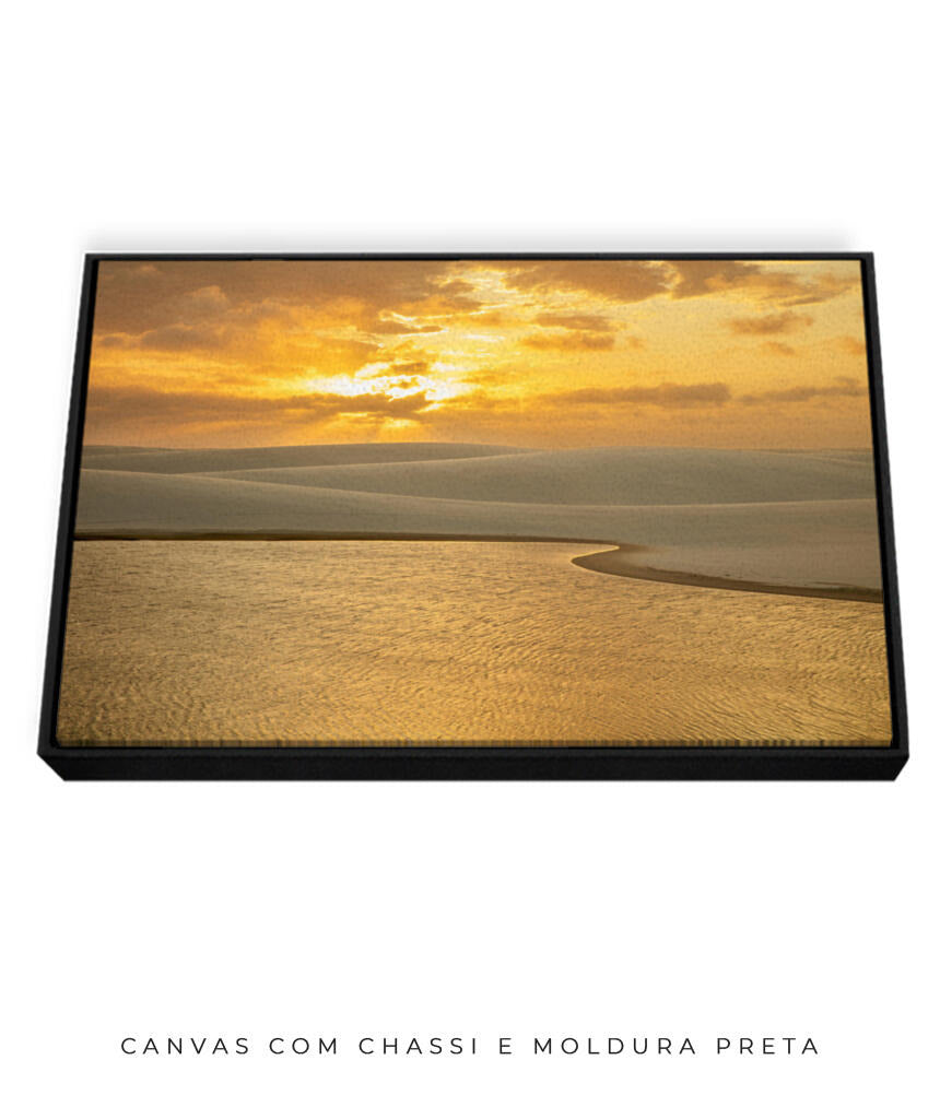 Quadro Decorativo Pôr do Sol - Céu Laranja.