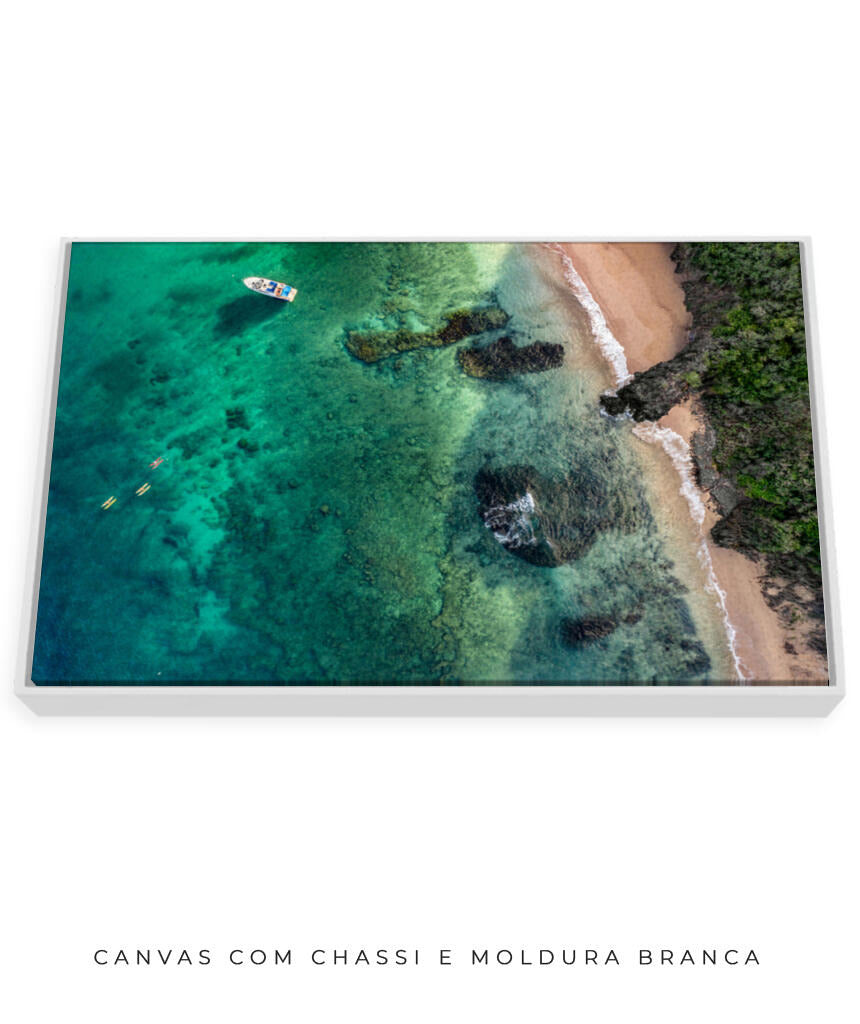 Quadro Decorativo Praia e Mar Noronha - Praia e Rochas