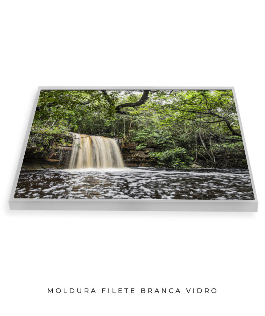 Quadro Decorativo Cachoeira e Natureza - Horizontal
