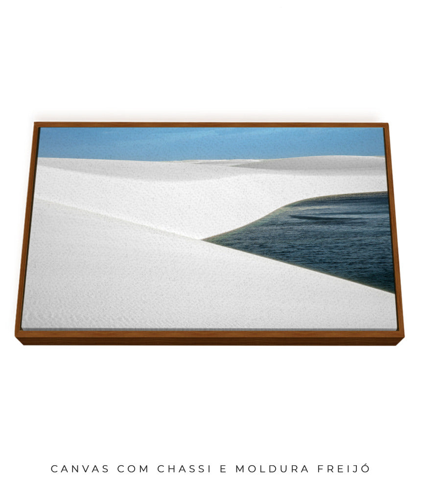 Quadro Decorativo Lençóis Maranhenses com Areia Branca - Horizontal