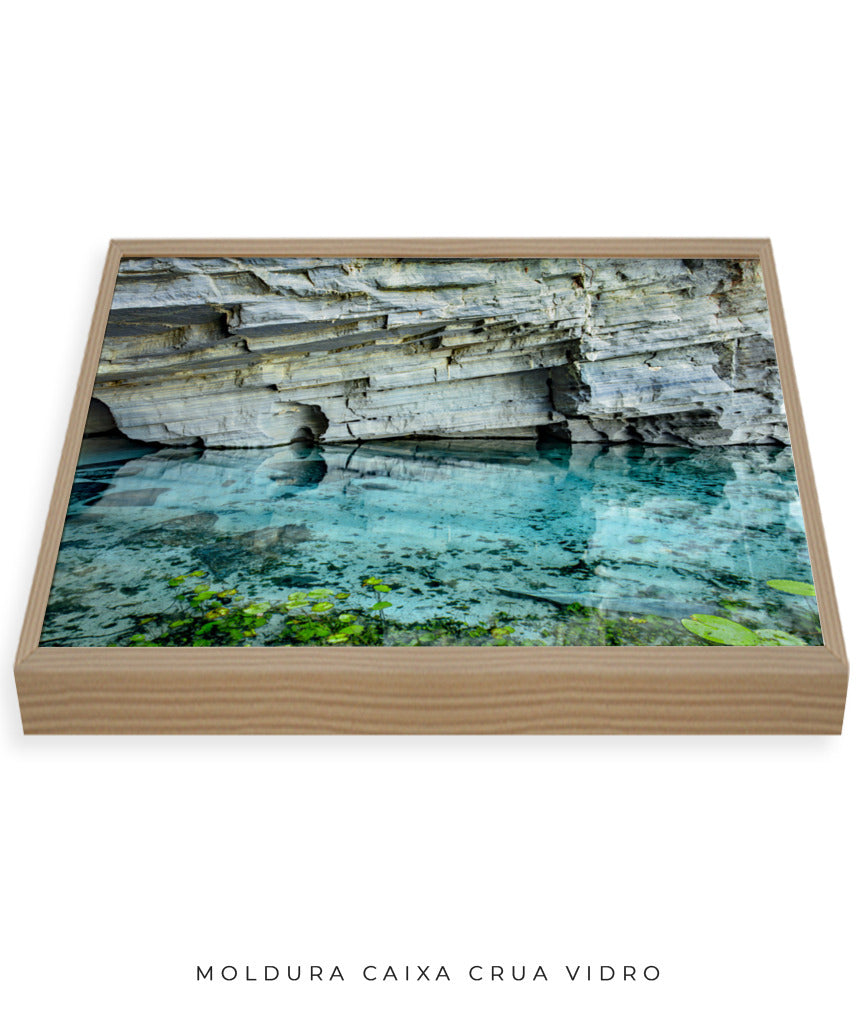 Quadro Decorativo Chapada Diamantina -Águas Tiffany-Horizontal