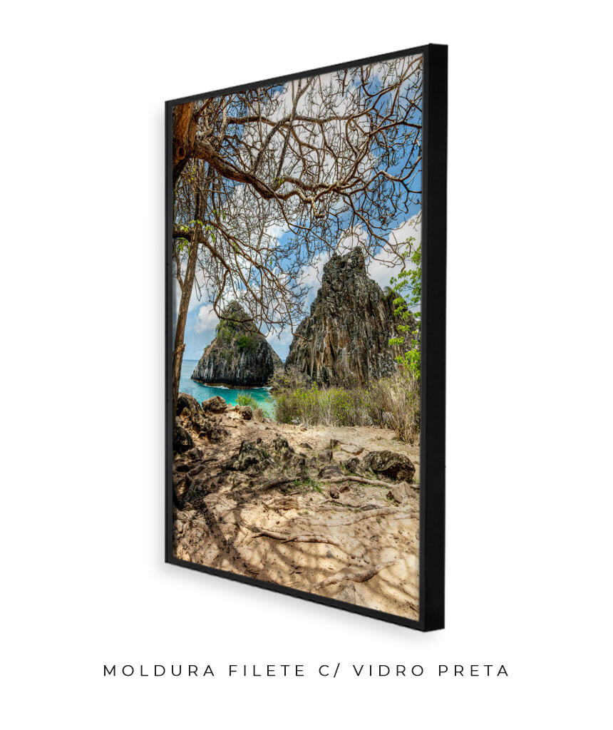 Quadro Decorativo Noronha - Morro Dois Irmãos - Vertical