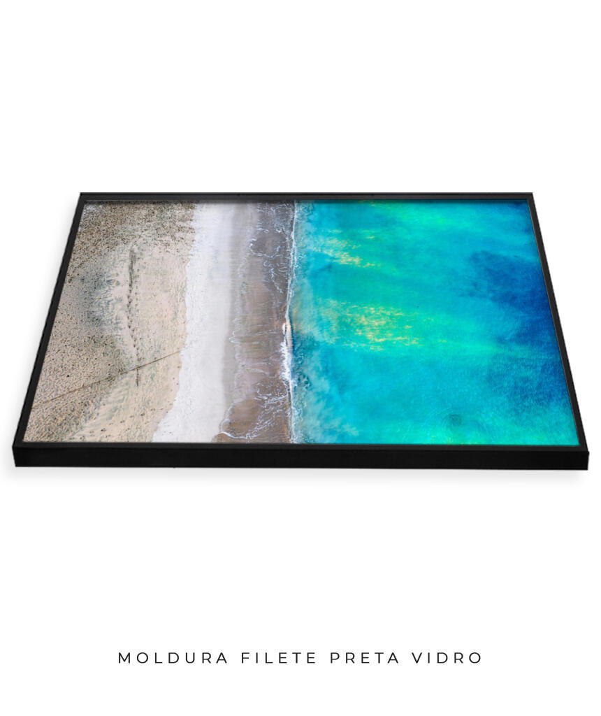 Quadro Decorativo Noronha - Praia e Mar Vista Aérea