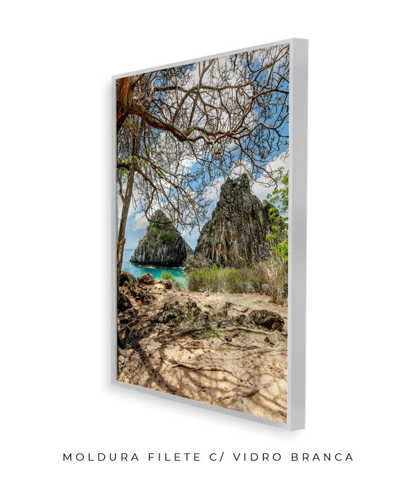 Quadro Decorativo Noronha - Morro Dois Irmãos - Vertical