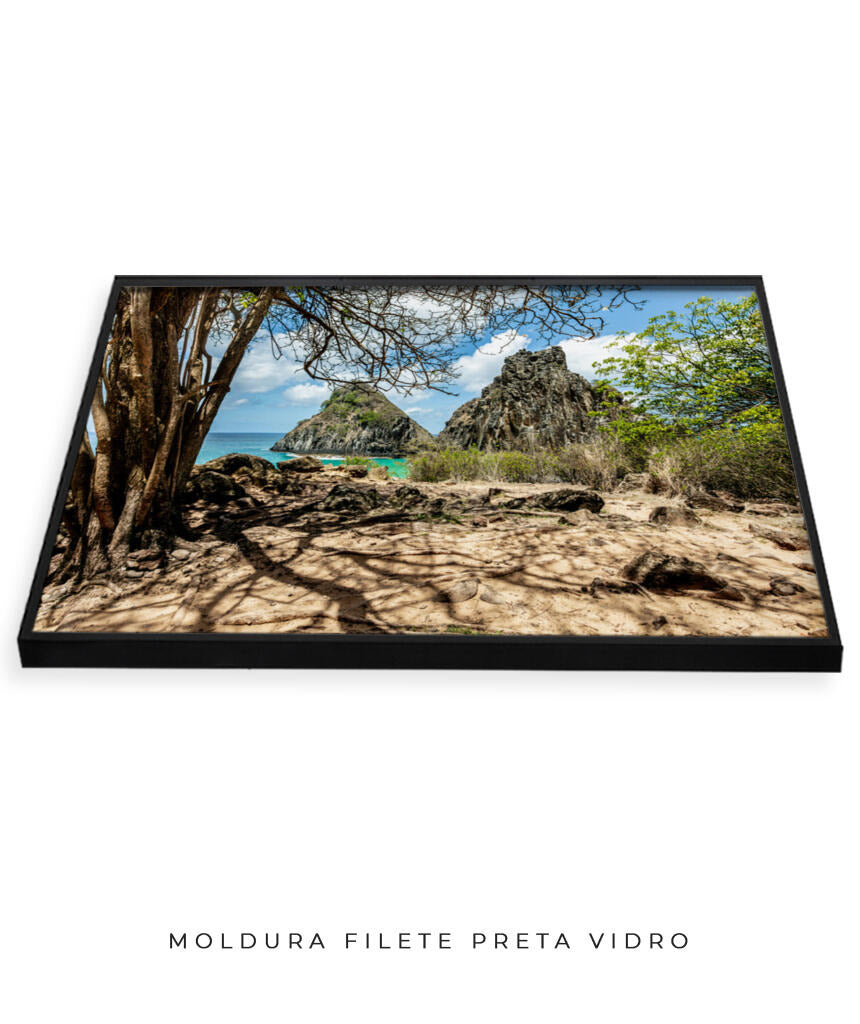 Quadro Decorativo Noronha - Morro Dois Irmãos - Horizontal