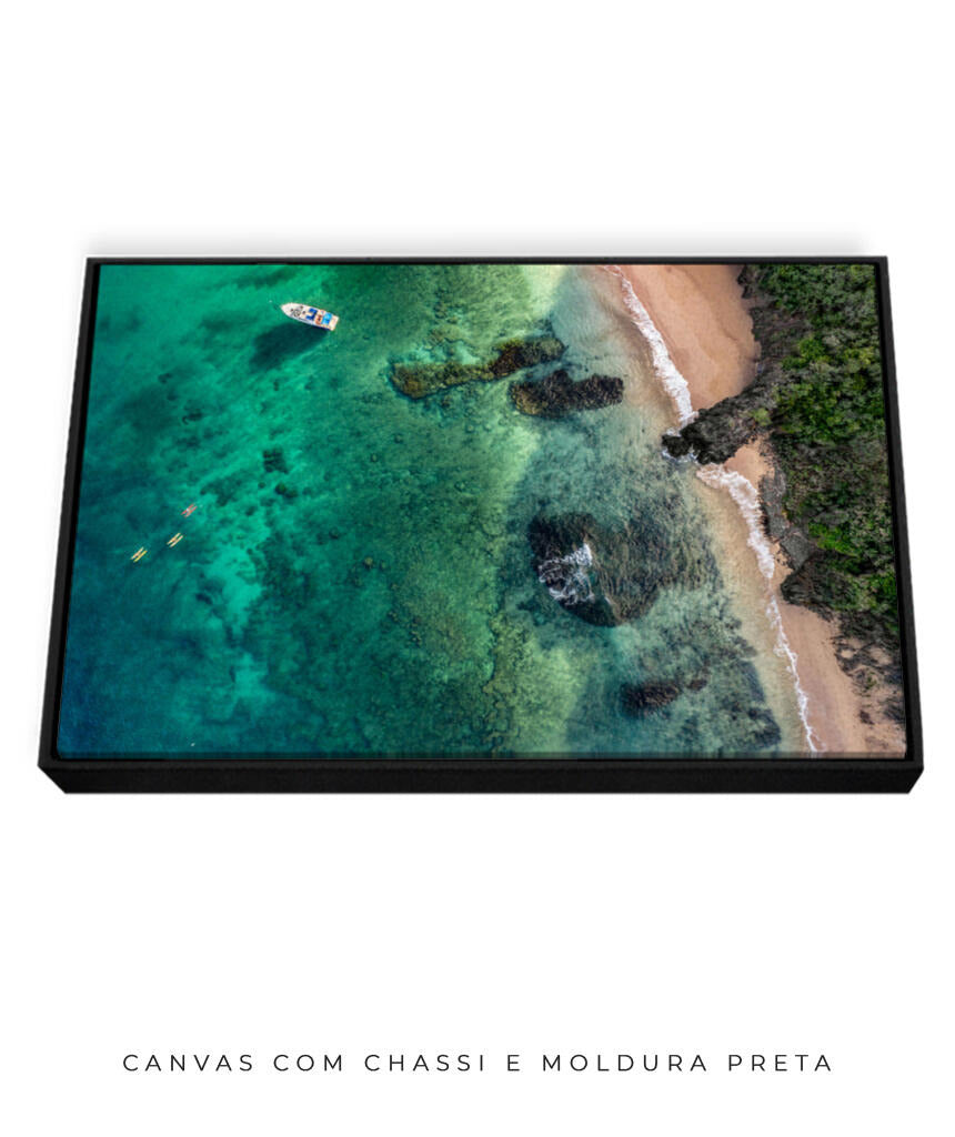 Quadro Decorativo Noronha - Praia e Rochas