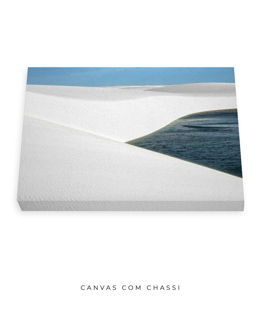 Quadro Decorativo Lençóis Maranhenses com Areia Branca - Horizontal