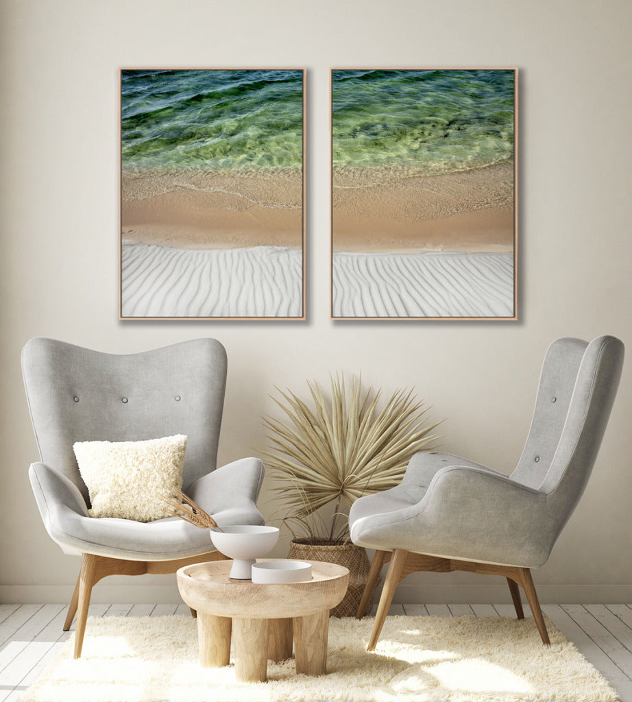 Quadro Decorativo Texturas- Praia -Dupla