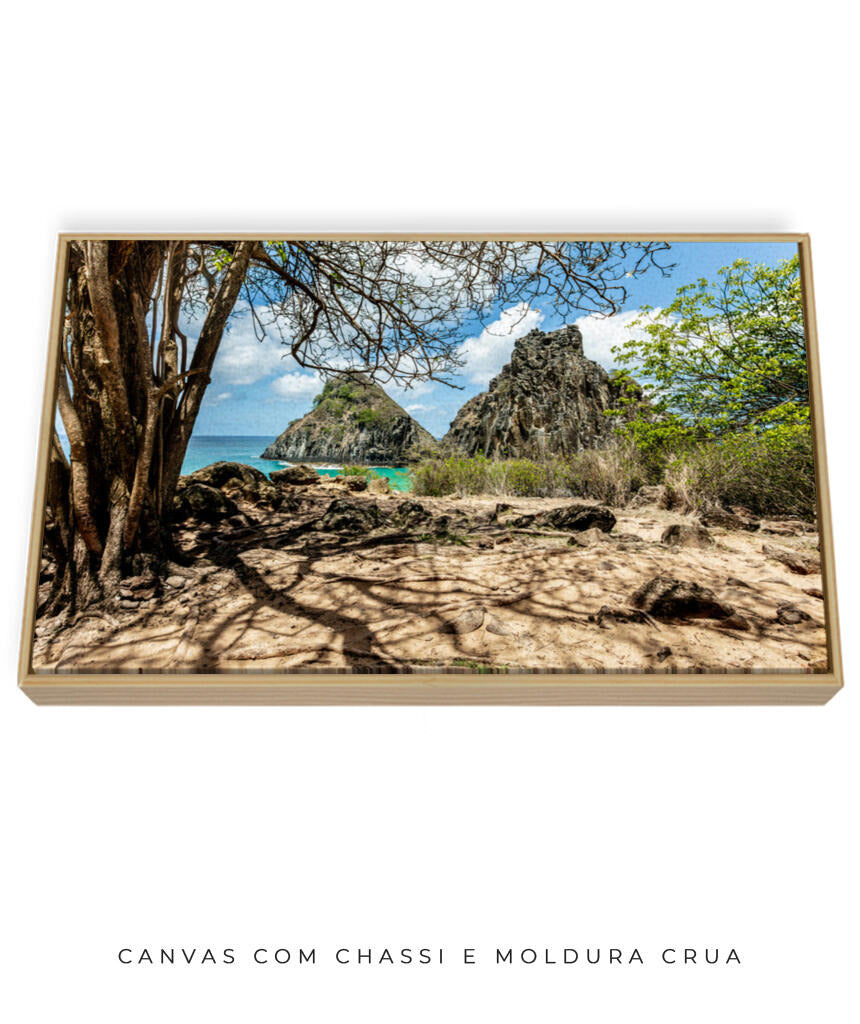 Quadro Decorativo Noronha - Morro Dois Irmãos - Horizontal
