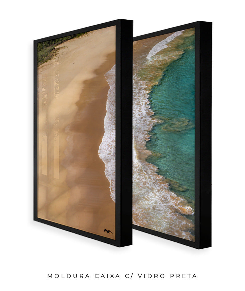 Quadro Decorativo Praia e Mar -Dupla
