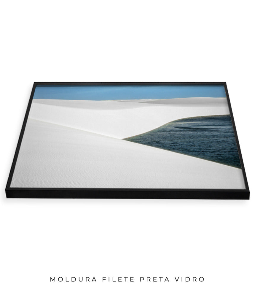 Quadro Decorativo Lençóis Maranhenses com Areia Branca - Horizontal