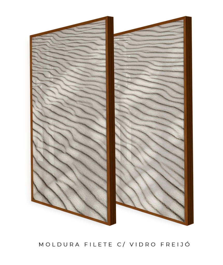 Quadro Decorativo Texturas - Areia - Dupla