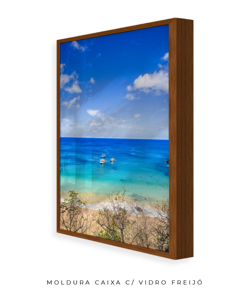 Quadro Decorativo Praia e Mar Azul