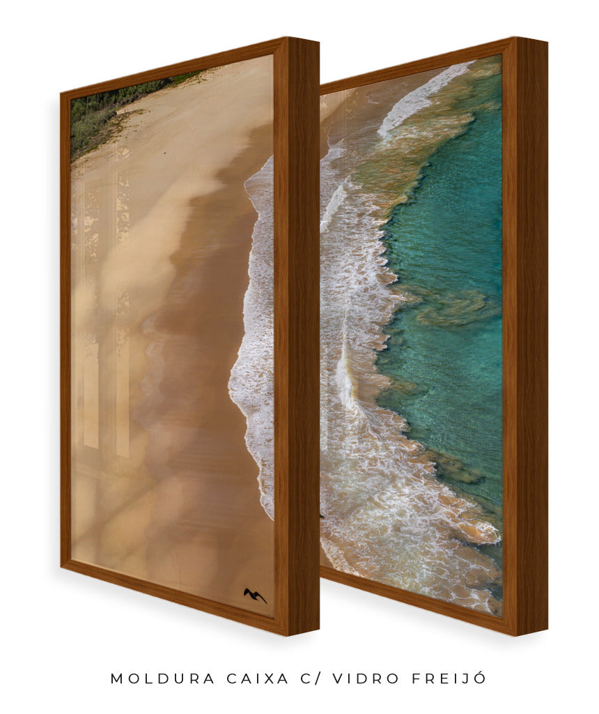 Quadro Decorativo Praia e Mar -Dupla