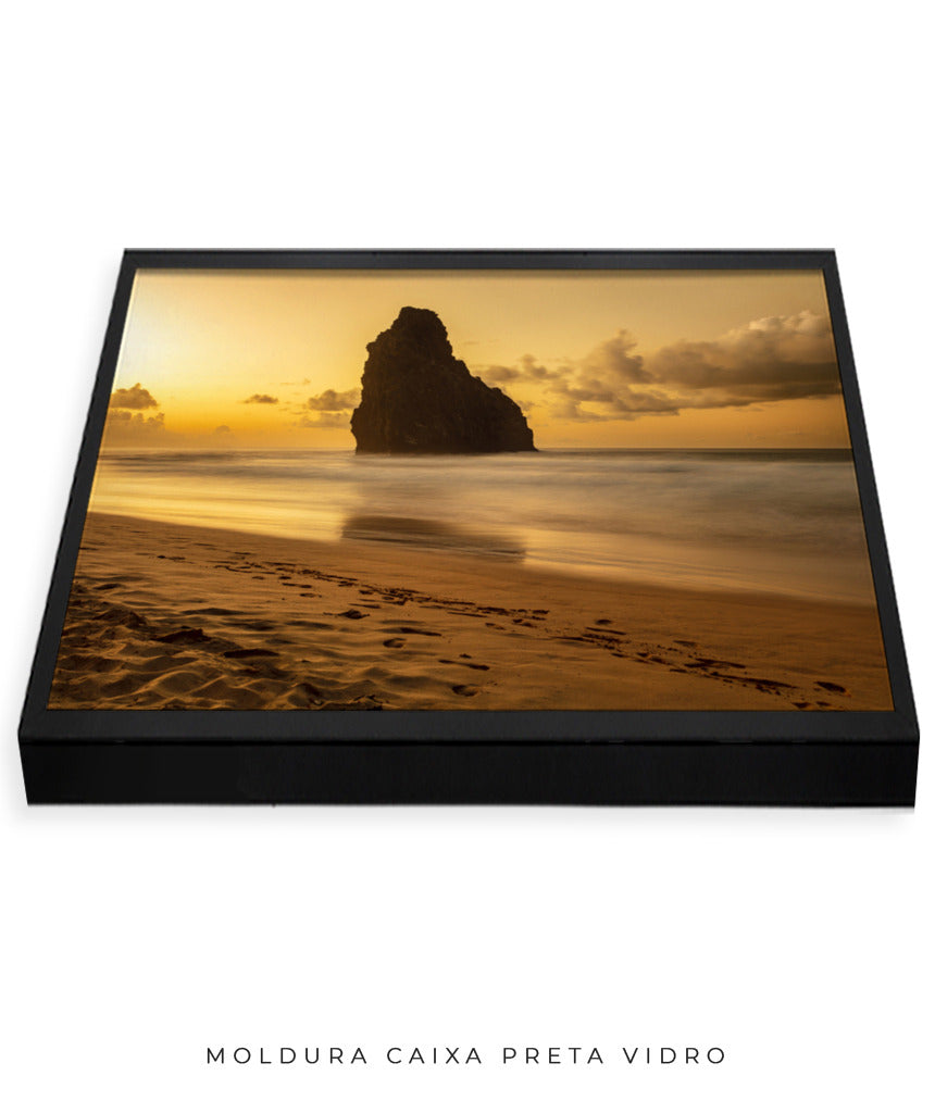 Quadro Decorativo Praia e Pôr do Sol - Horizontal