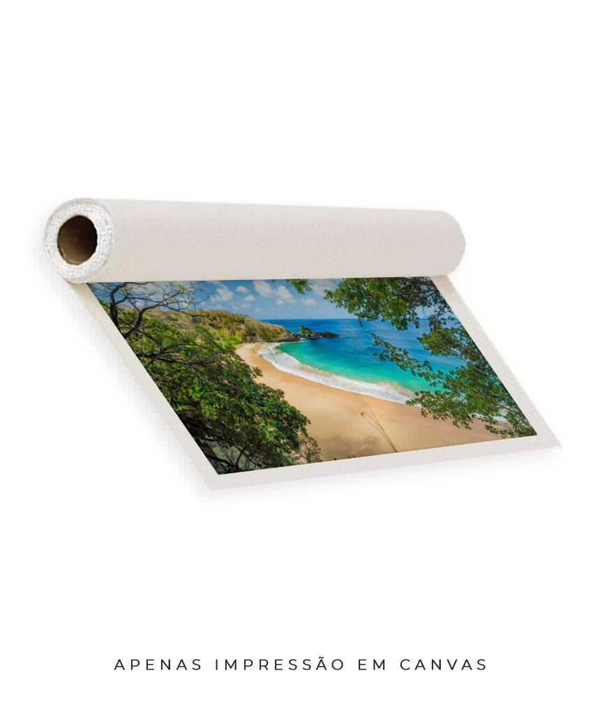 Quadro Decorativo Praia e Mar Azul- Noronha