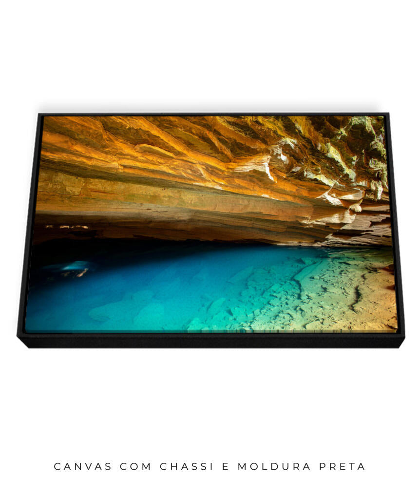 Quadro Decorativo Chapada Diamantina - Gruta Azul Horizontal