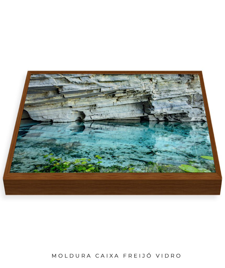 Quadro Decorativo Chapada Diamantina -Águas Tiffany-Horizontal