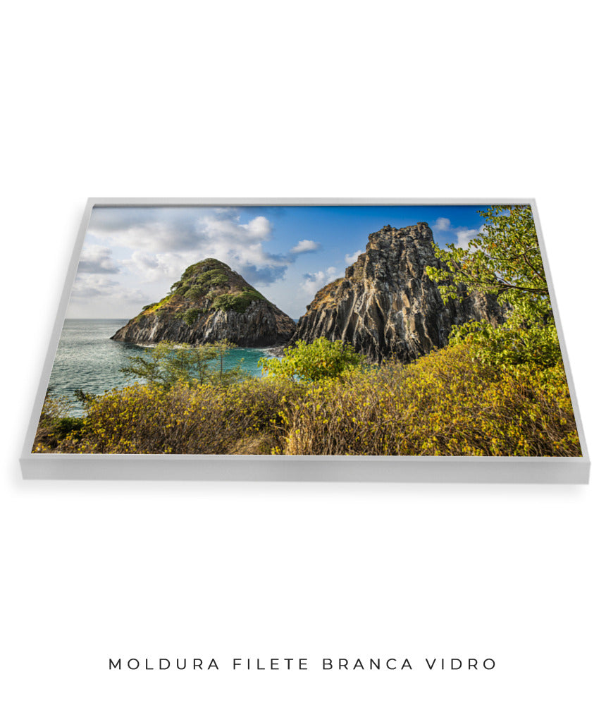 Quadro Decorativo Noronha - Mar e Montanhas - Horizontal