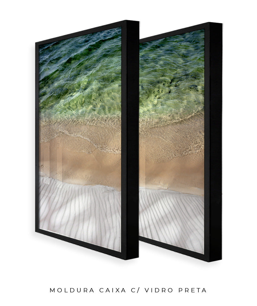 Quadro Decorativo Texturas- Praia -Dupla