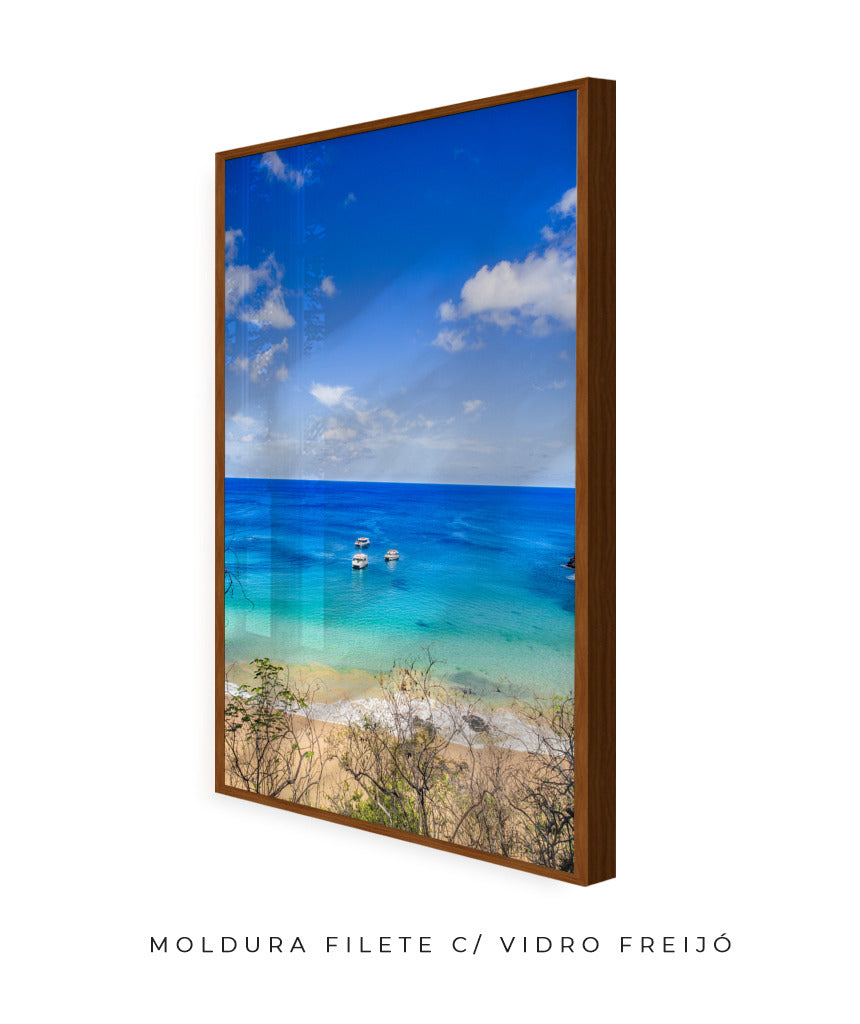Quadro Decorativo Praia e Mar Azul