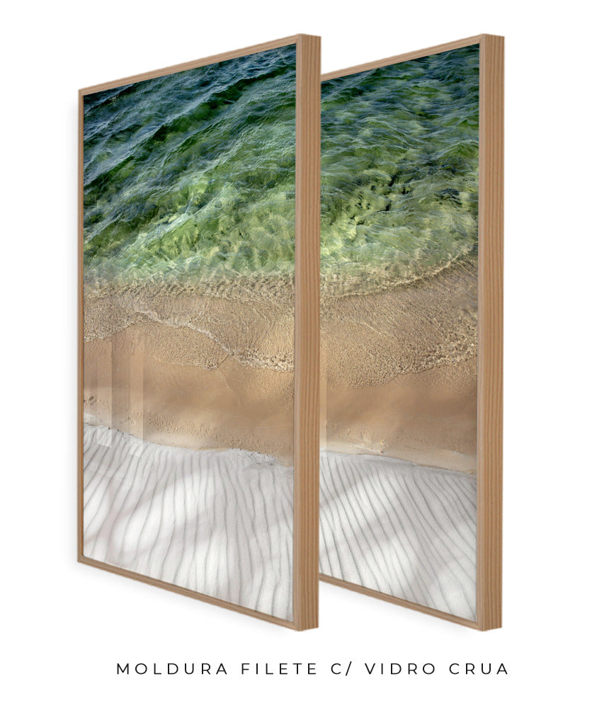 Quadro Decorativo Texturas- Praia -Dupla