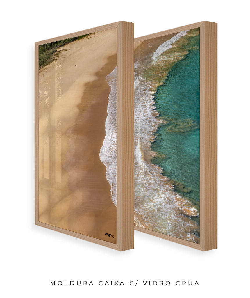 Quadro Decorativo Praia e Mar -Dupla