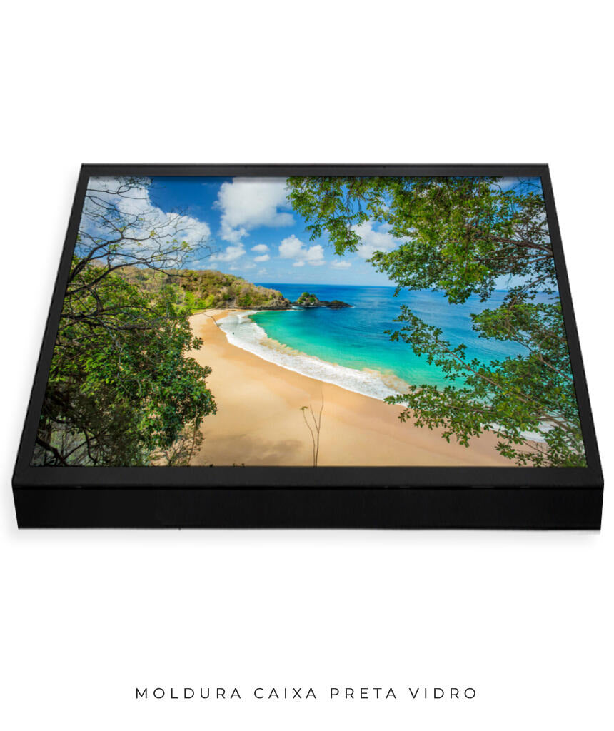 Quadro Decorativo Praia e Mar Azul- Noronha