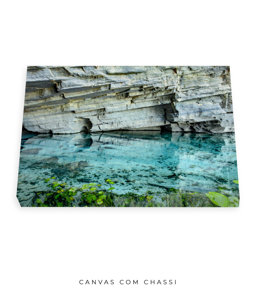 Quadro Decorativo Chapada Diamantina -Águas Tiffany-Horizontal