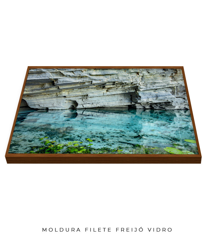Quadro Decorativo Chapada Diamantina -Águas Tiffany-Horizontal