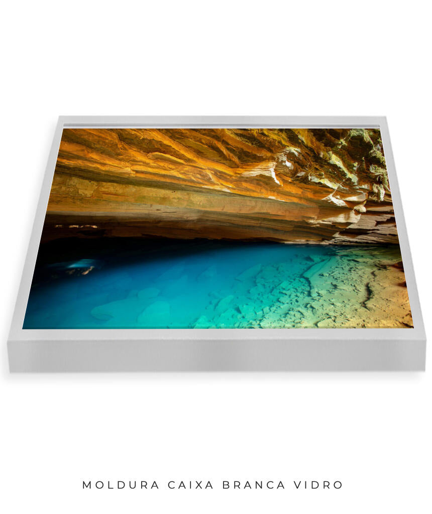 Quadro Decorativo Chapada Diamantina - Gruta Azul Horizontal