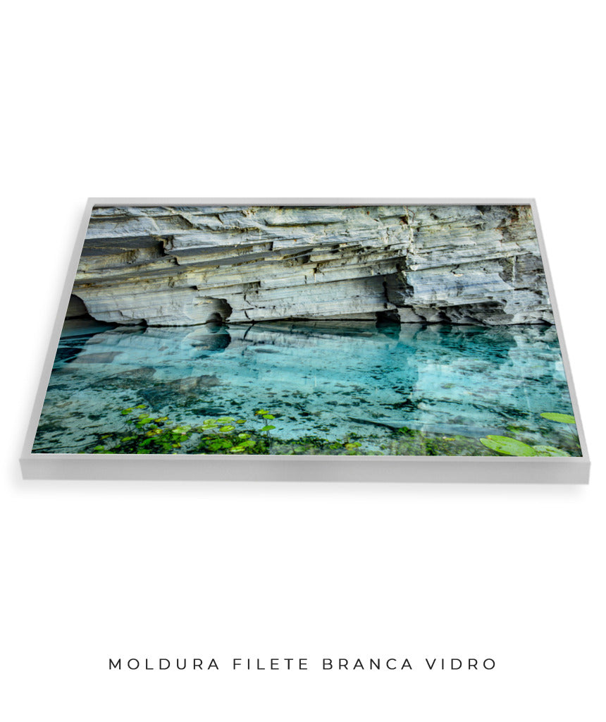 Quadro Decorativo Chapada Diamantina -Águas Tiffany-Horizontal