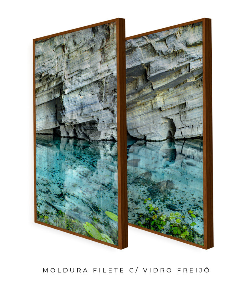 Quadro Decorativo Chapada Diamantina -Águas Tiffany-Dupla