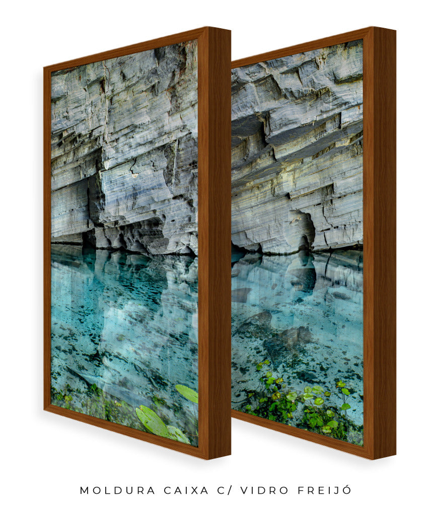 Quadro Decorativo Chapada Diamantina -Águas Tiffany-Dupla